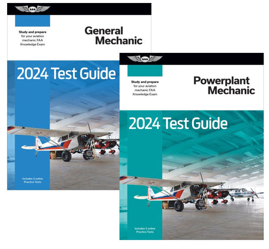 ASA FAST TRACK 2024 TEST GUIDE BUNDLE - GENERAL & POWERPLANT, (Softcover Books)