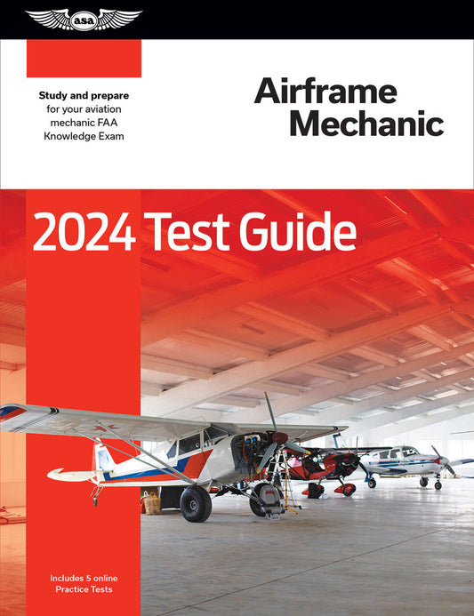 ASA FAST TRACK 2024 TEST GUIDE - AIRFRAME, (Softcover Book)
