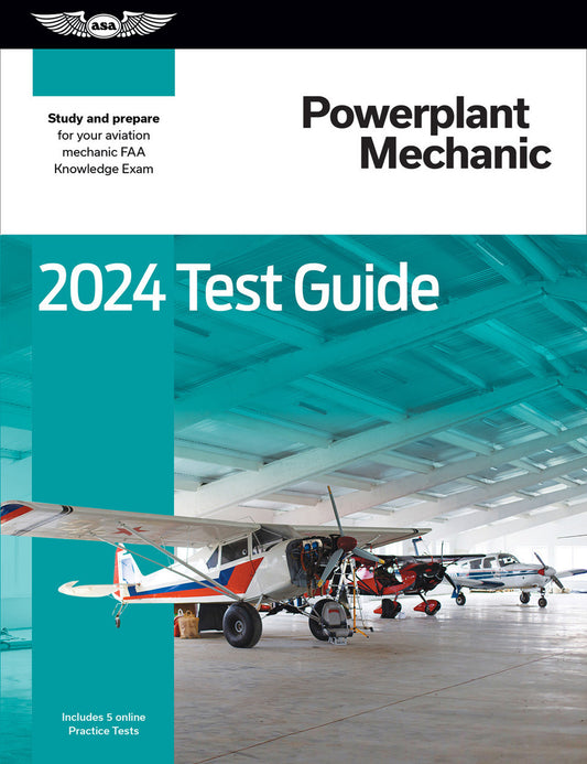 ASA FAST TRACK 2024 TEST GUIDE - POWERPLANT, (Softcover Book)