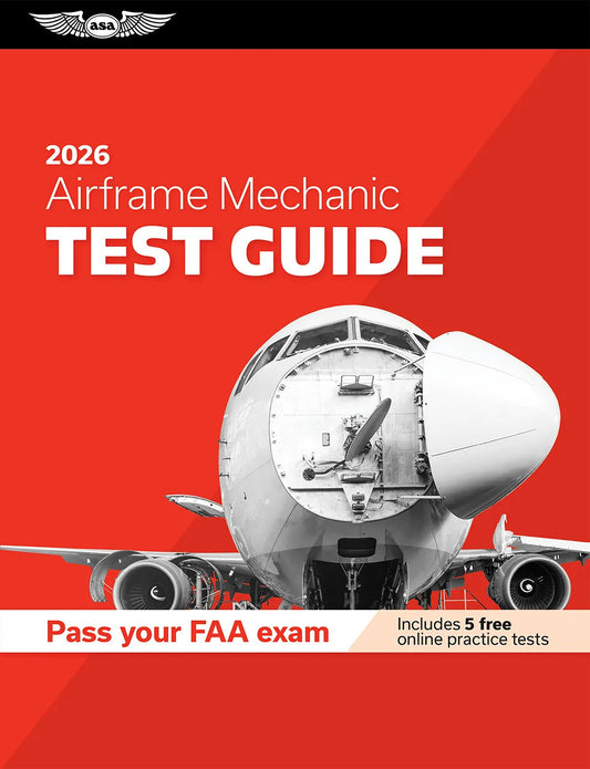 ASA FAST TRACK 2026 TEST GUIDE - AIRFRAME, (Softcover Book)