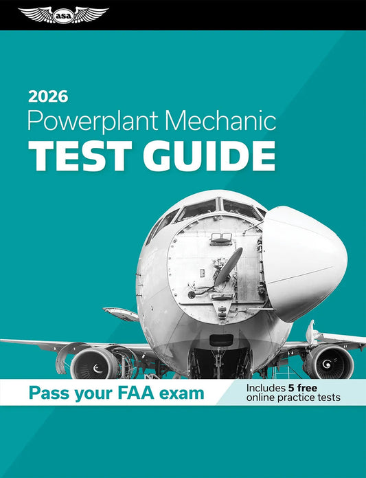 ASA FAST TRACK 2026 TEST GUIDE - POWERPLANT, (Softcover Book)